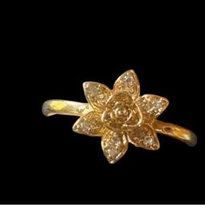 18K Rose Gold Plated Floral Ring 🆕